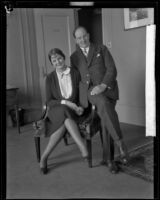 Violet Fokker and Anthony Fokker, [Los Angeles], 1927