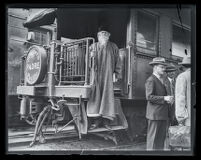 Rabindranath Tagore arrives to teach at USC, Los Angeles, 1929