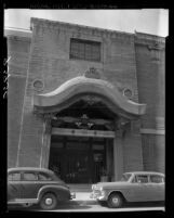 Know Your City No.8 Entrance to Hompa Hongwanja Buddhist Temple, Little Tokyo (Los Angeles), 1955