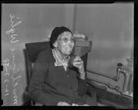 Chlorine Wylie, age 95, resident of the Women's Christian Temperance Union Home, Eagle Rock, 1938