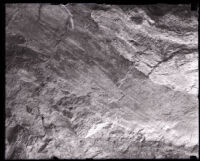 Side of a mountain in the San Gabriel Dam, Los Angeles County, 1920s