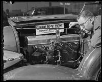 Clessie L. Cummins of the Diesel Engine Co., Los Angeles, 1935