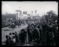 Equestrian group in the Tournament of Roses Parade, Pasadena, 1924