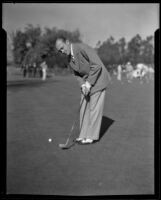 Unidentified golfer at the Los Angeles Open, 1934