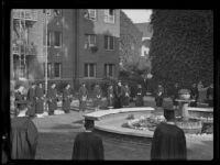 Graduation at Chapman College, Orange, 1936