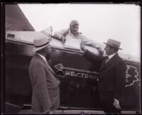 Mail-plane pilot Jimmy Carson of Western Air Express, Los Angeles, 1920s