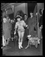 Eugene Chan and Barbara Jean Wong during Chinese New Year celebration in Los Angeles, Calif., 1941