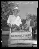 Yee Ming and Hing Wong inspect onions to aid in China relief, Los Angeles, Calif., 1942