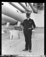 Admiral Harold H. Christy, commander of the flagship New Mexico, San Pedro (Los Angeles), 1930