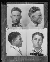 Mugshots of Jack Rhodes and James Pivaroff, Los Angeles, 1935