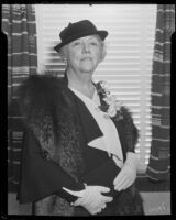 Mary Logan Orcutt at a luncheon sponosred by the Civic Beautification Committee, Van Nuys, 1936