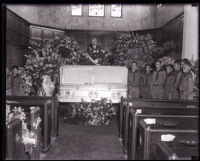 Boy Scouts attend Charles H. Crawford's funeral, Los Angeles, 1931