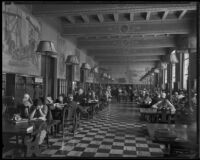 Patrons in the History Room at the Central Library, Los Angeles, 1935