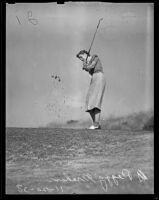 Peggy Graham at the Annandale Golf Course, Pasadena, 1938