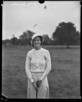 Jane Douglas, golfer, Los Angeles, 1933 — Calisphere