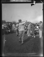 Macdonald Smith golfing, 1928