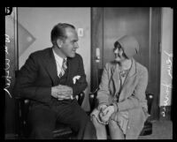 Actress and dancer Jean Jarvis with Edward Usher Jr., Los Angeles, 1928