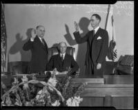 Judges Albert Lee Stephens, Henry W. Shaw, and Harry F. Sewell, Los Angeles, 1930s