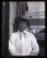 Portrait of California cowboy Johnny Schneider, Los Angeles County, circa 1931