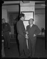 Sidney T. Graves and prison guard, Los Angeles, 1933