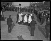 Dean William MacCormack laid to rest at St. Paul's Cathedral, Los Angeles, 1926