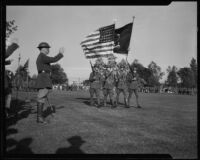 California National Guard color guard, [Los Angeles?]