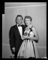 Kirk Douglas and Deborah Kerr, Golden Globe Awards, Los Angeles, 1957