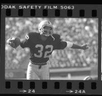 Marcus Allen during Los Angeles Raiders football game, 1984