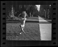 Baby Teddy Chavannes' first steps, Los Angeles, 1935