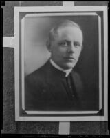 Reverend Lawrence Heney onthe faculty of Loyola University, Los Angeles (copy print, 1936)