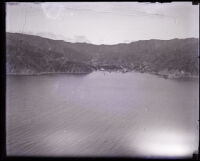 Aerial view of the coast, San Pedro, 1920s