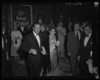 William Holden and Brenda Marshall, Academy Awards, Los Angeles, 1954