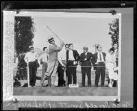 Macdonald Smith golfing, Glendale, 1935