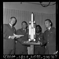 U.S. astronauts Robert H. Lawrence, James A. Abrahamson, Robert T. Herres and Donald H. Peterson, 1967
