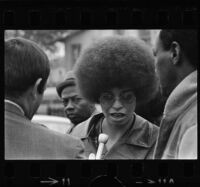 Angela Davis after Black Panther shootout, Los Angeles (Calif.)