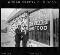 Mayor Tom Bradley and David Cunningham