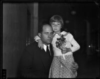 Seven-year-old Virginia Carter with her father Archie Carter, Los Angeles, 1935