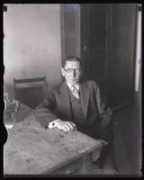 Ben Getzoff at the time he was indicted on the charge of conspiracy to give bribes, Los Angeles, 1929