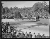 "Arrowhead Legend" float in the Tournament of Roses Parade, Pasadena, 1935