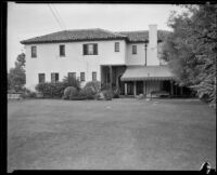 Home of William F. Gettle, kidnapping victim, Beverly Hills, 1934