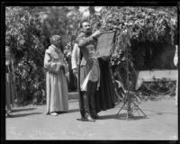 Felipe Delgado as Felipe De Neve at the opening of La Fiesta de Los Angeles, 1931