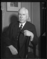 Political columnist Mark Sullivan, 1934