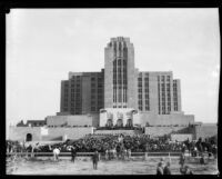 Los Angeles County General Hospital dedication ceremony, Los Angeles, [1934]