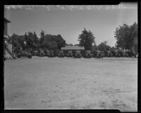 Civilian Conservation Corps trucks in Santa Paula, 1935