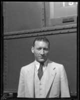 Runner Glenn Cunningham in front of the Chief, Los Angeles, 1934