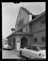 Know Your City No.141 Entrance and façade of old Bimini Hot Springs and Bath Los Angeles, Calif