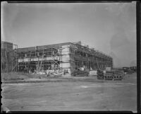 Construction of the North American Aviation Inc. plant at Mines Field, Los Angeles, 1936