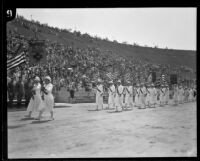 Thousands gather for Memorial Day parade at Coliseum, Los Angeles, 1926