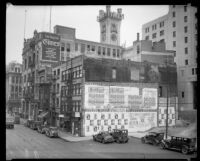 Los Angeles Times building on First and Broadway, circa 1934