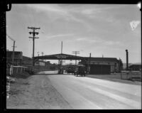 Inspection area near California-Mexico border, San Ysidro, [1929?]